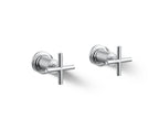 KOHLER K-T14429-3-CP Purist Deck- Or Wall-Mount Bath Faucet Handle Trim With Cross Design - Polished Chrome