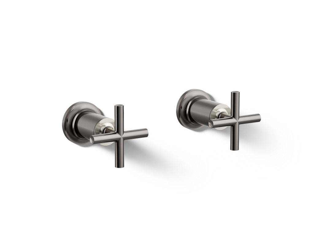 KOHLER K-T14429-3-TT Purist Deck- Or Wall-Mount Bath Faucet Handle Trim With Cross Design - Vibrant Titanium