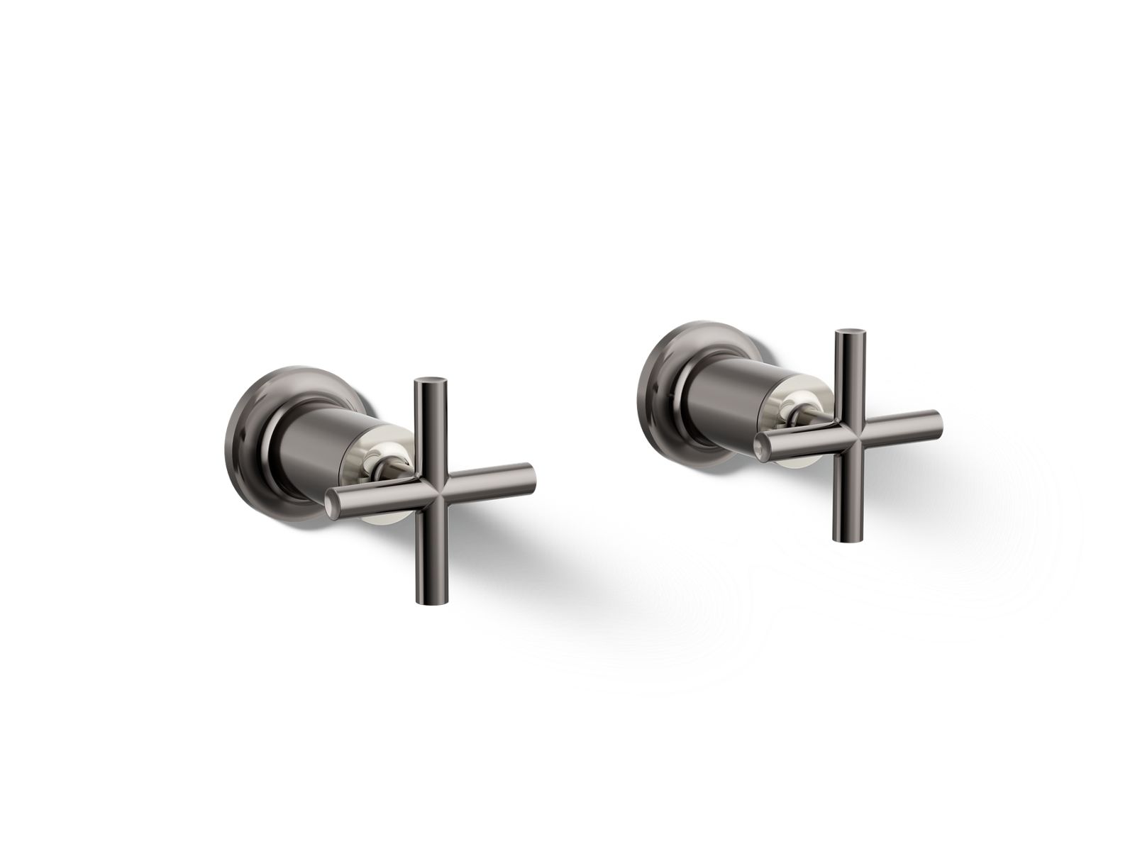 KOHLER K-T14429-3-TT Purist Deck- Or Wall-Mount Bath Faucet Handle Trim With Cross Design - Vibrant Titanium