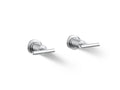 KOHLER K-T14429-4-CP Purist Deck- Or Wall-Mount Bath Faucet Handle Trim With Lever Design - Polished Chrome