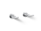 KOHLER K-T14429-4-CP Purist Deck- Or Wall-Mount Bath Faucet Handle Trim With Lever Design - Polished Chrome