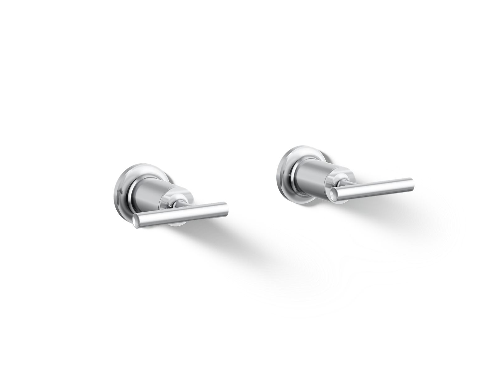 KOHLER K-T14429-4-CP Purist Deck- Or Wall-Mount Bath Faucet Handle Trim With Lever Design - Polished Chrome