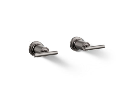 KOHLER K-T14429-4-TT Purist Deck- or wall-mount bath faucet handle trim with lever design - Vibrant Titanium