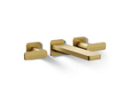 KOHLER K-T23491-4-2MB Parallel Wall-Mount Bath Faucet Trim - Vibrant Brushed Moderne Brass
