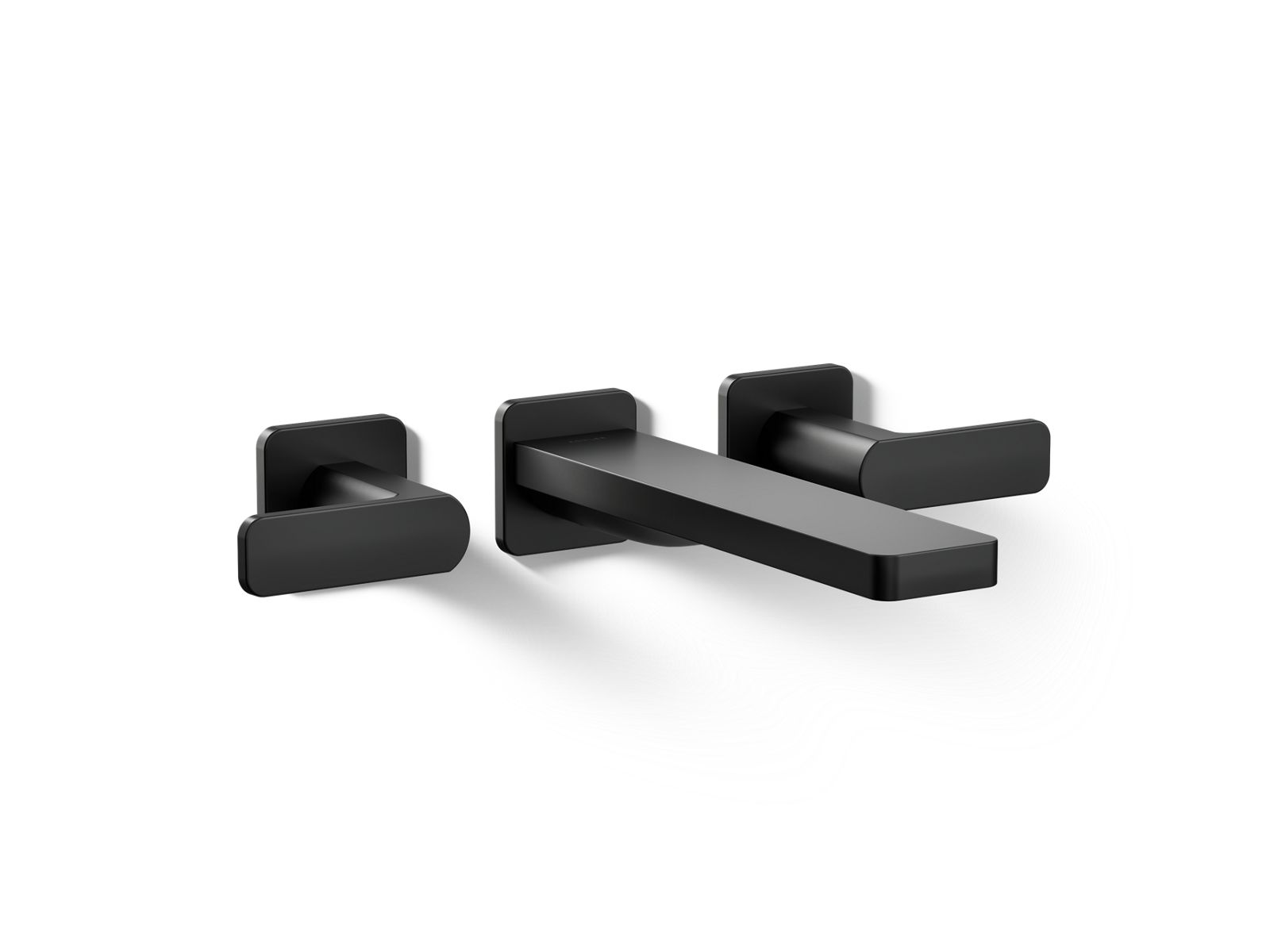 KOHLER K-T23491-4-BL Parallel Wall-Mount Bath Faucet Trim - Matte Black