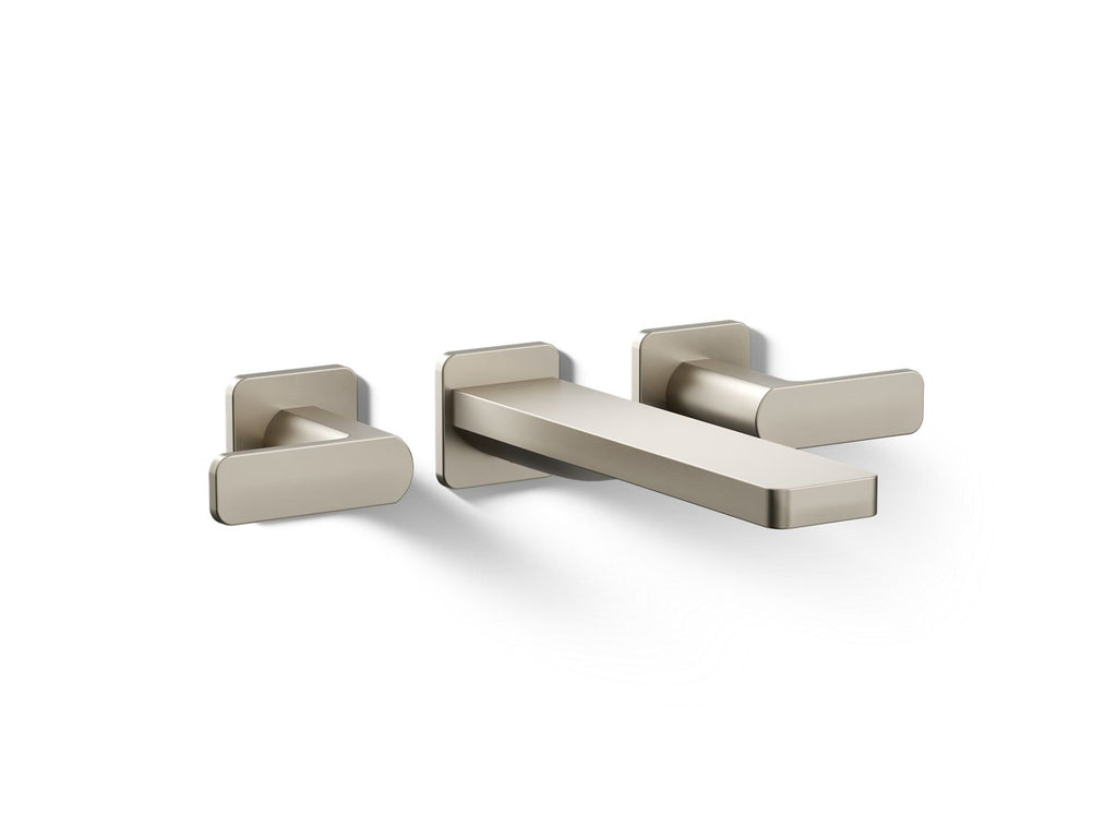 KOHLER K-T23491-4-BN Parallel Wall-Mount Bath Faucet Trim - Vibrant Brushed Nickel