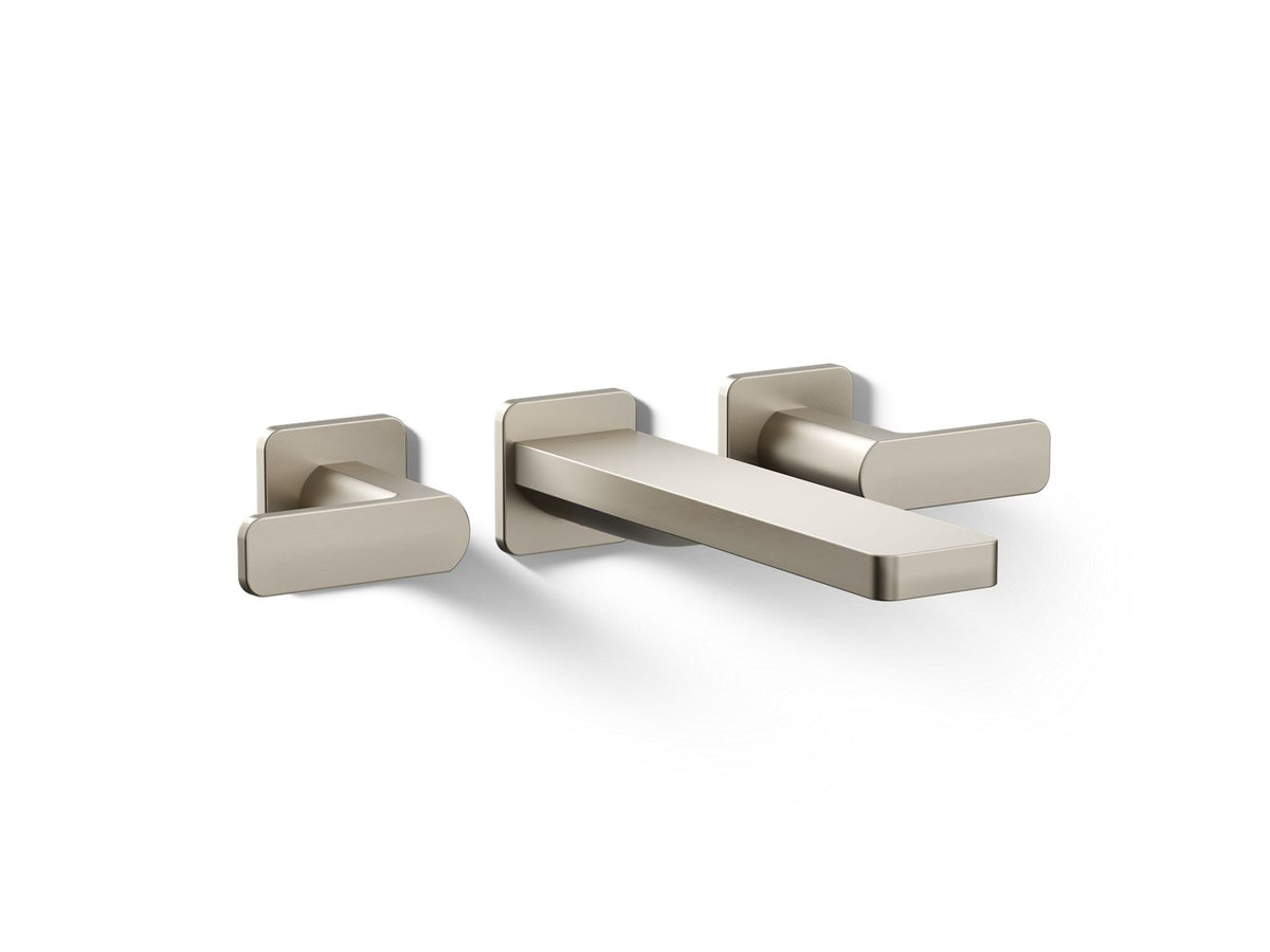 KOHLER K-T23491-4-BN Parallel Wall-Mount Bath Faucet Trim - Vibrant Brushed Nickel