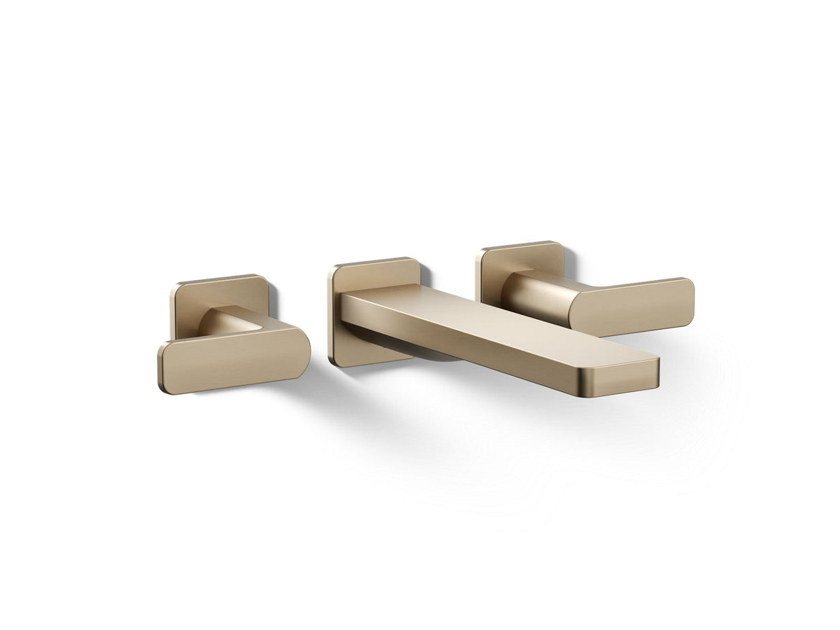 KOHLER K-T23491-4-BV Parallel Wall-Mount Bath Faucet Trim - Vibrant Brushed Bronze