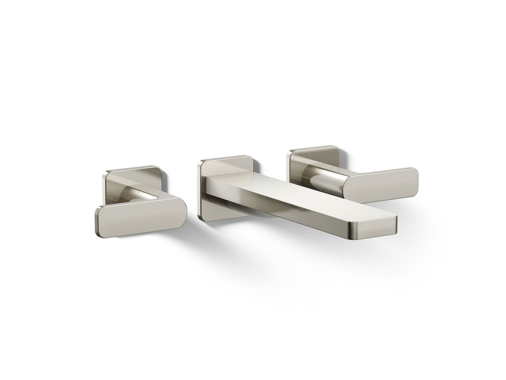 KOHLER K-T23491-4-SN Parallel Wall-Mount Bath Faucet Trim - Vibrant Polished Nickel
