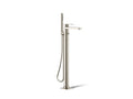 KOHLER K-T23492-4-BN Parallel Floor-Mount Bath Filler Trim With Handshower - Vibrant Brushed Nickel