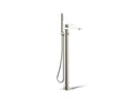 KOHLER K-T23492-4-SN Parallel Floor-Mount Bath Filler Trim With Handshower - Vibrant Polished Nickel