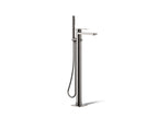 KOHLER K-T23492-4-TT Parallel Floor-Mount Bath Filler Trim With Handshower - Vibrant Titanium