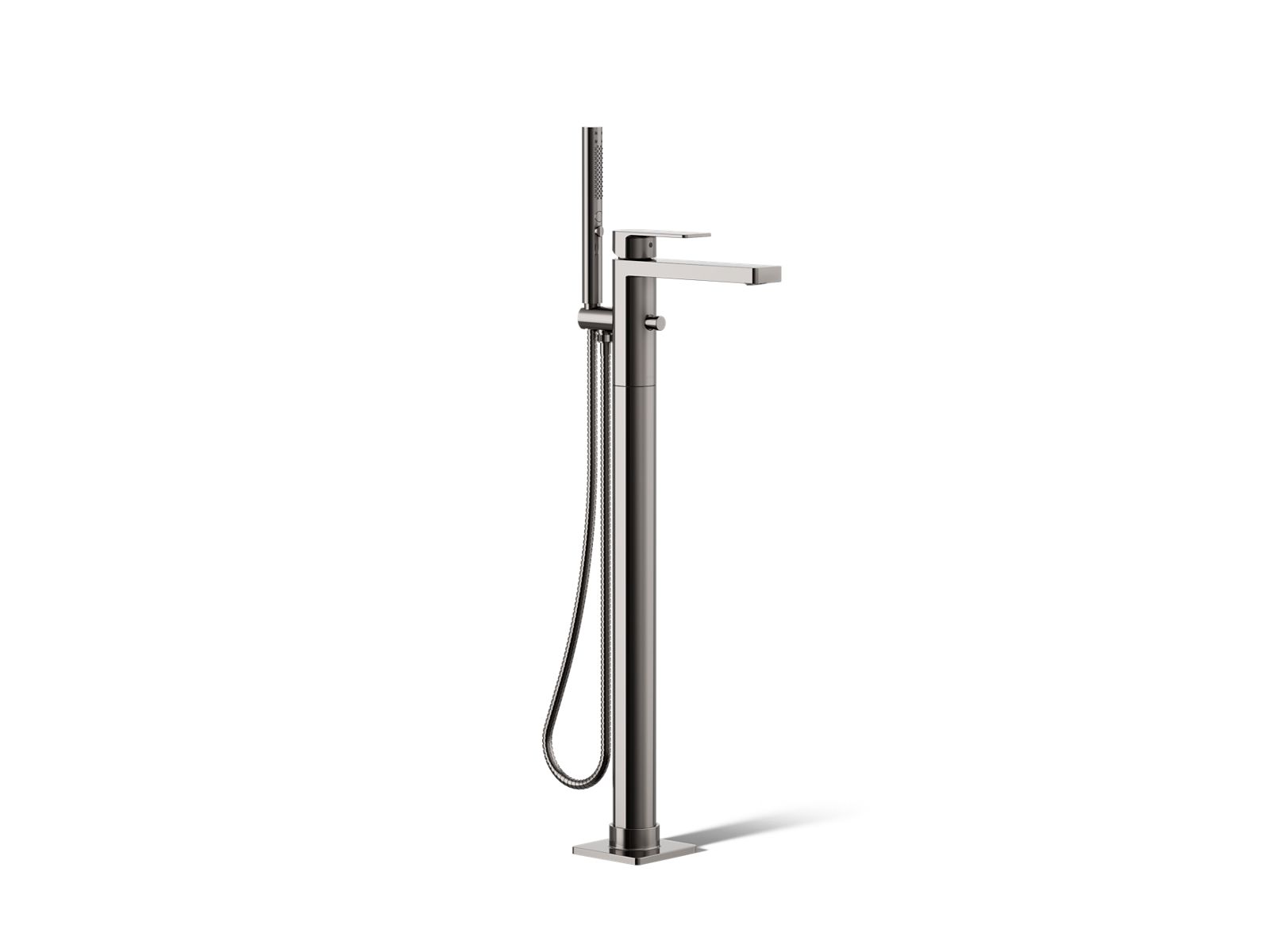 KOHLER K-T23492-4-TT Parallel Floor-Mount Bath Filler Trim With Handshower - Vibrant Titanium