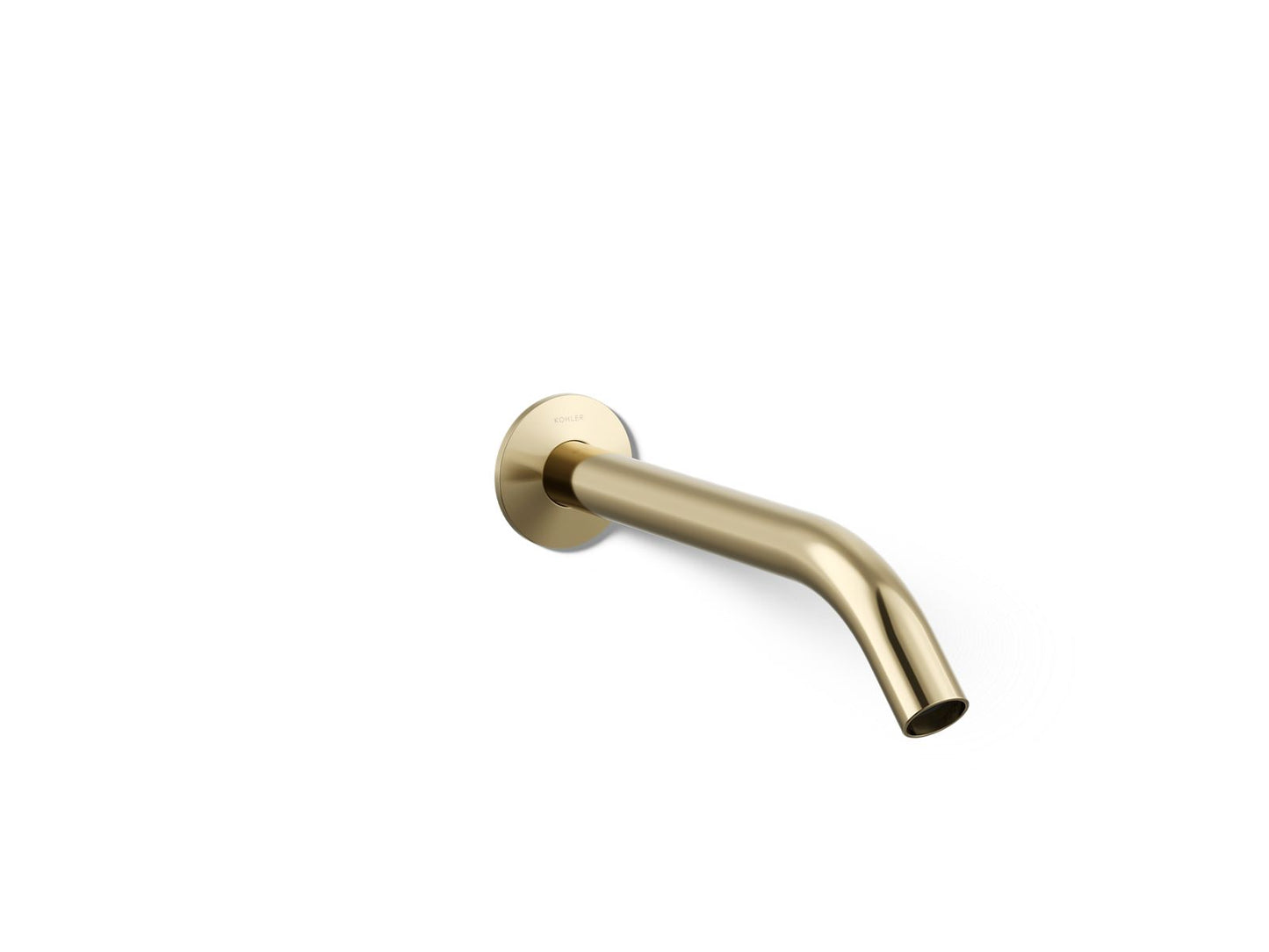 KOHLER K-T23890-AF Components Wall-Mount Bathroom Sink Faucet Spout With Tube Design, 1.2 Gpm In Vibrant French Gold