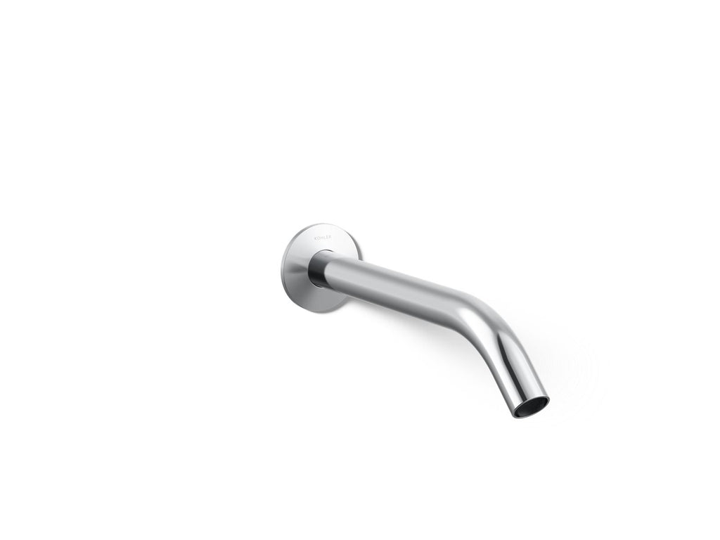 KOHLER K-T23890-CP Components Wall-Mount Bathroom Sink Faucet Spout With Tube Design, 1.2 Gpm - Polished Chrome