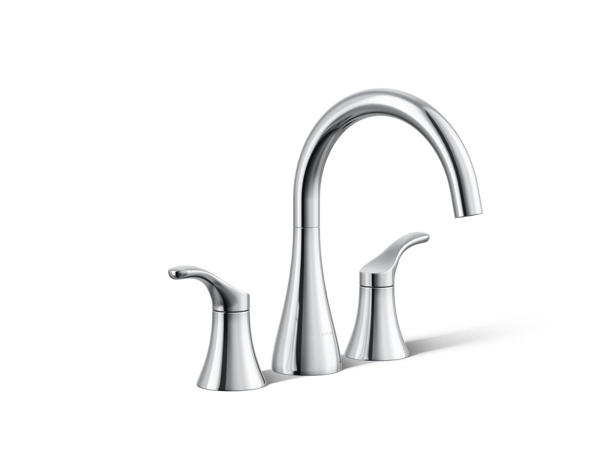 KOHLER K-T26426-4-CP Simplice Deck-Mount Bath Faucet Trim - Polished Chrome