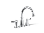 KOHLER K-T26428-4-CP Bellera Deck-Mount Bath Faucet Trim - Polished Chrome