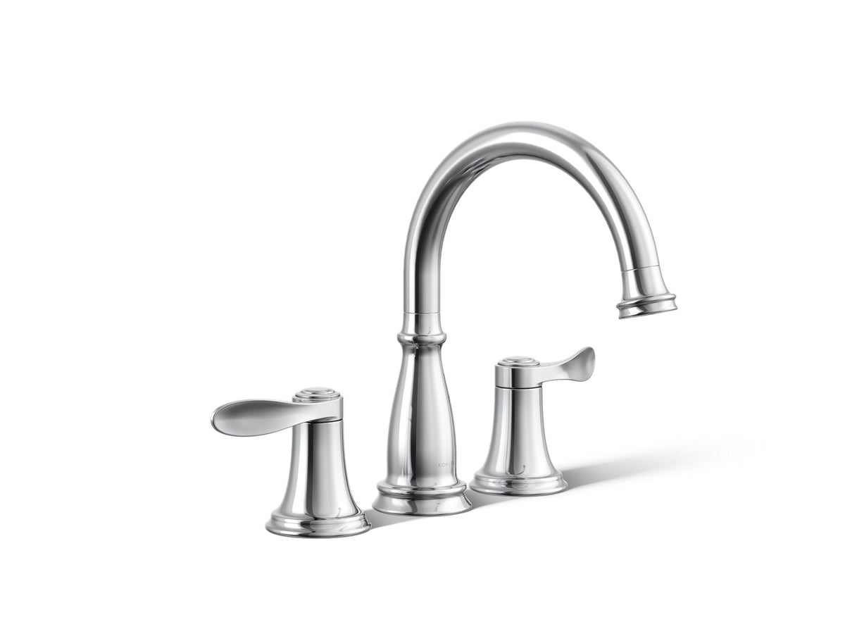 KOHLER K-T26428-4-CP Bellera Deck-Mount Bath Faucet Trim - Polished Chrome
