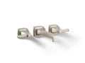 KOHLER K-T26432-4-BN Riff Wall-Mount Bathroom Sink Faucet Trim, 1.2 Gpm - Vibrant Brushed Nickel