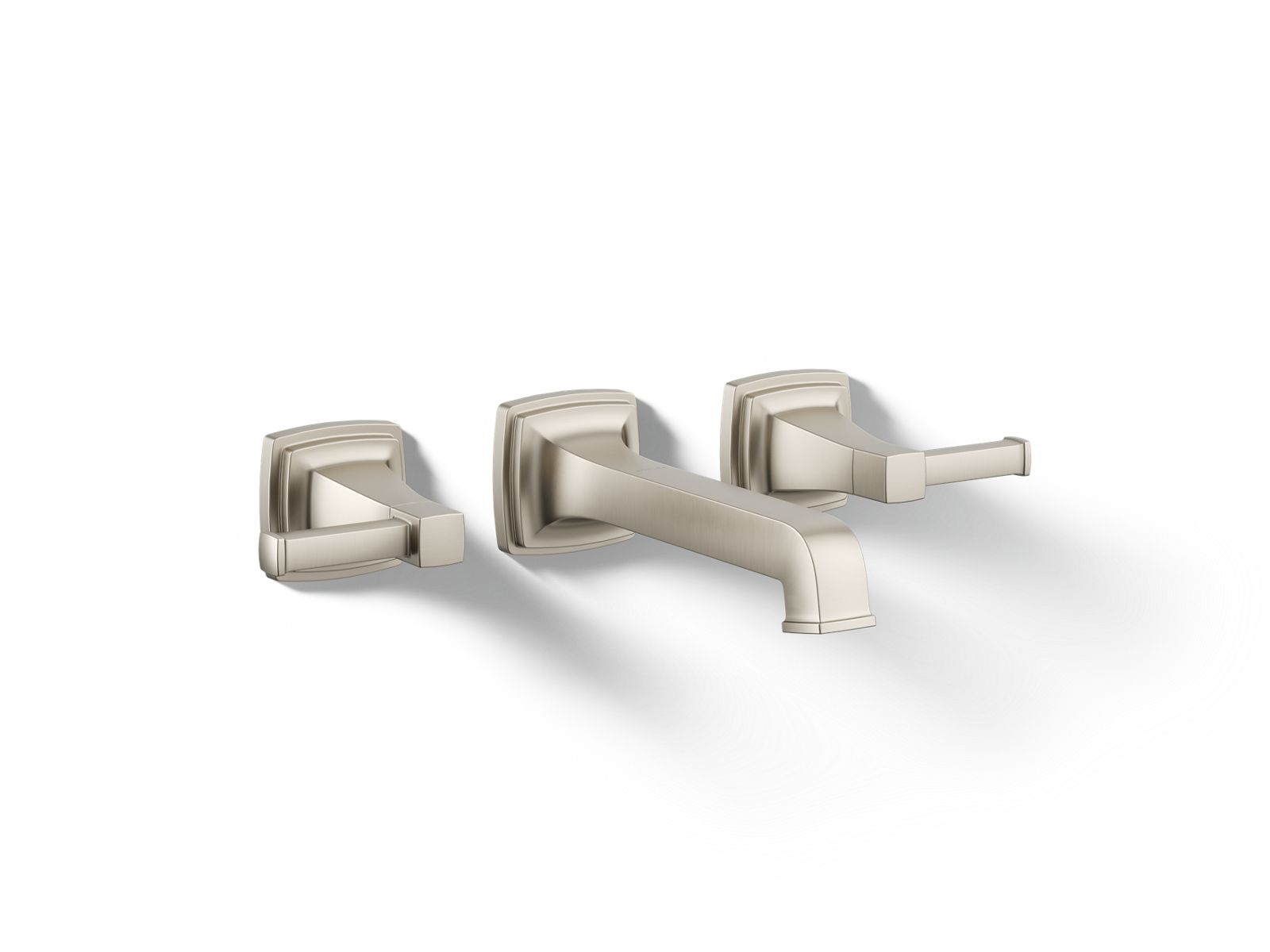 KOHLER K-T26432-4-BN Riff Wall-Mount Bathroom Sink Faucet Trim, 1.2 Gpm - Vibrant Brushed Nickel