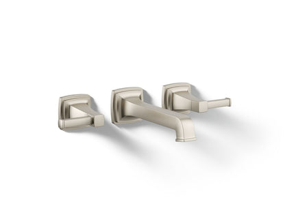 KOHLER K-T26432-4-BN Riff Wall-mount bathroom sink faucet trim, 1.2 gpm - Vibrant Brushed Nickel