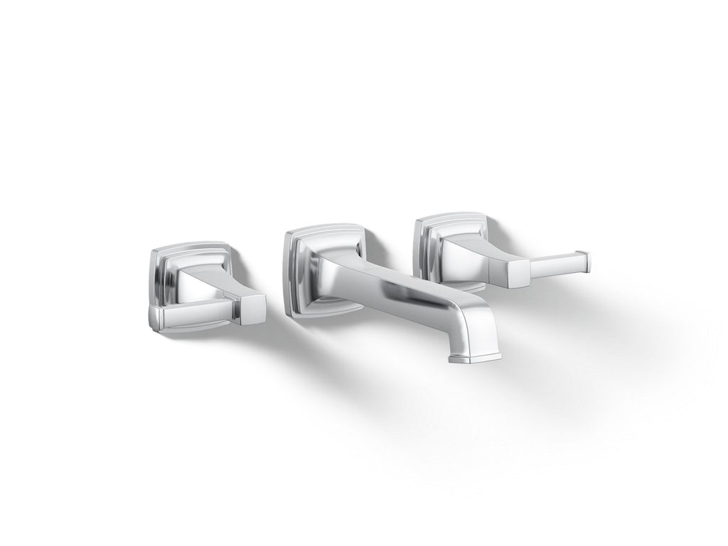 KOHLER K-T26432-4-CP Riff Wall-Mount Bathroom Sink Faucet Trim, 1.2 Gpm - Polished Chrome