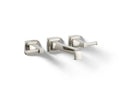 KOHLER K-T26432-4-SN Riff Wall-Mount Bathroom Sink Faucet Trim, 1.2 Gpm - Vibrant Polished Nickel