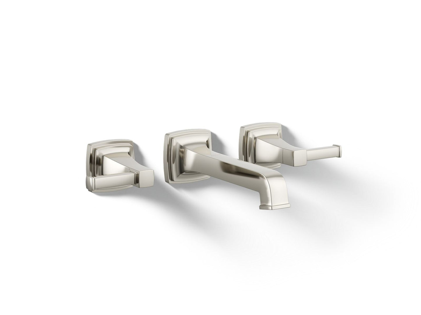 KOHLER K-T26432-4-SN Riff Wall-mount bathroom sink faucet trim, 1.2 gpm - Vibrant Polished Nickel