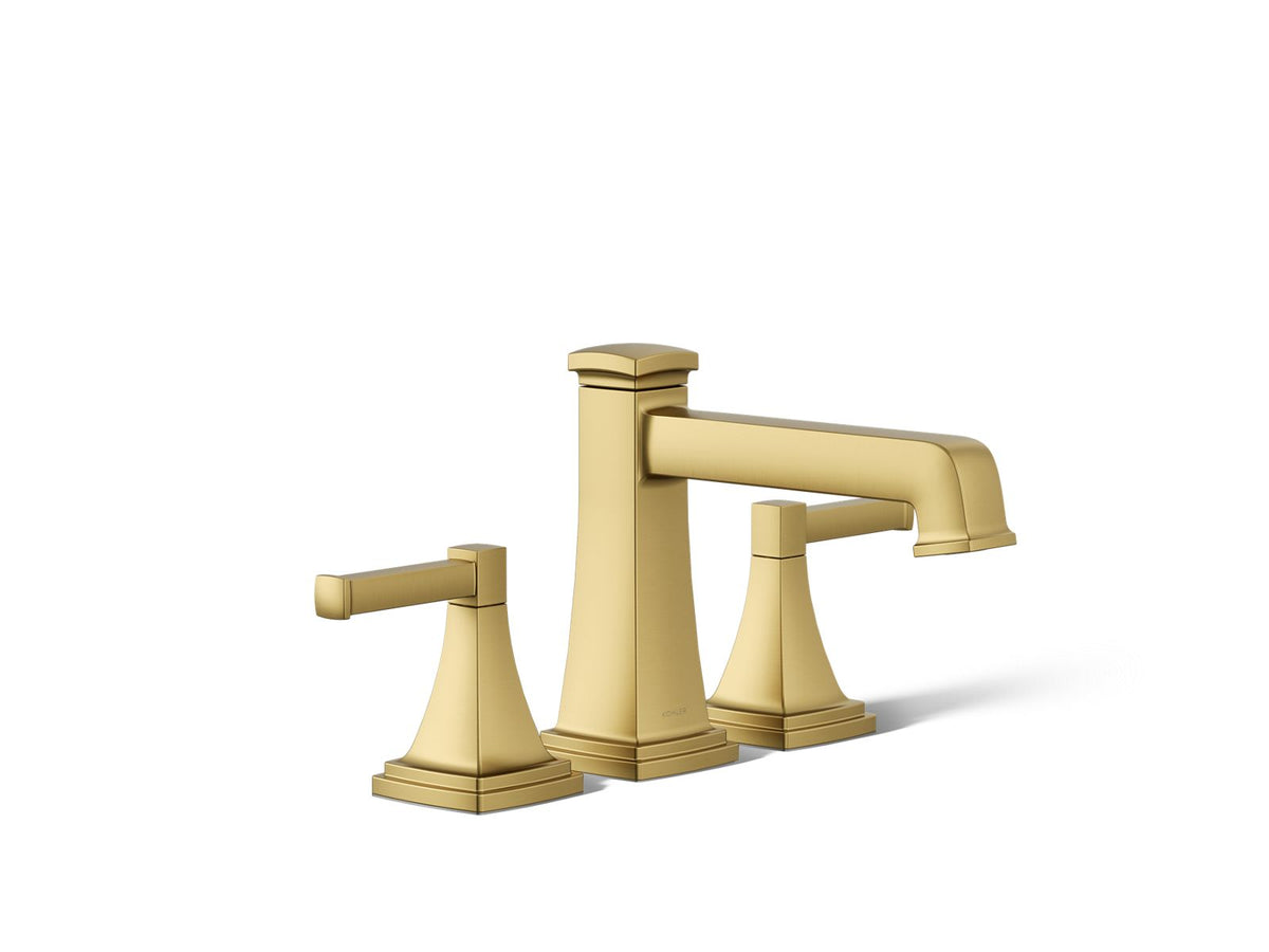 KOHLER K-T26436-4-2MB Riff Deck-Mount Bath Faucet Trim With Diverter - Vibrant Brushed Moderne Brass