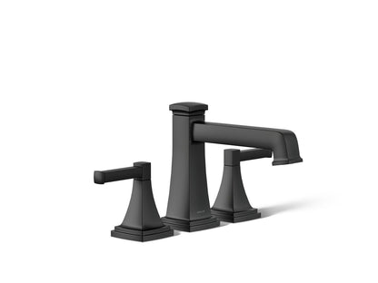 KOHLER K-T26436-4-BL Riff Deck-mount bath faucet trim with diverter - Matte Black