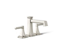KOHLER K-T26436-4-SN Riff Deck-Mount Bath Faucet Trim With Diverter - Vibrant Polished Nickel