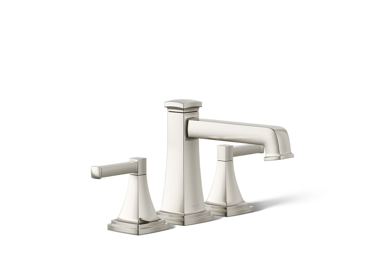 KOHLER K-T26436-4-SN Riff Deck-Mount Bath Faucet Trim With Diverter - Vibrant Polished Nickel