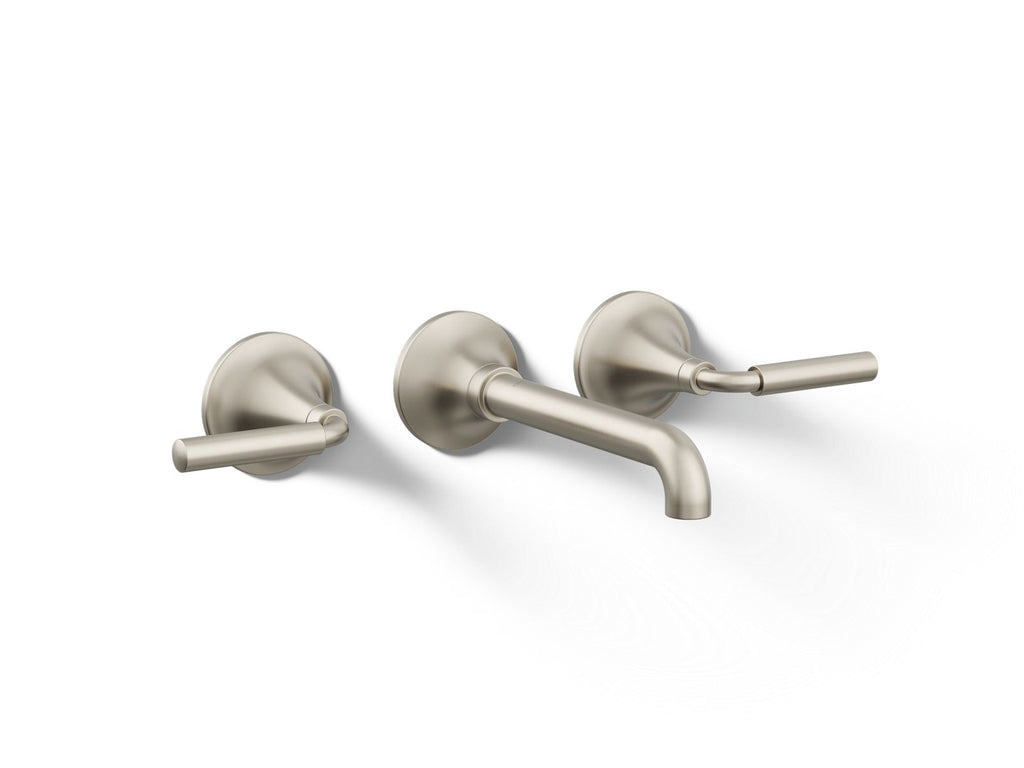 KOHLER K-T26439-4-BN Tone Wall-Mount Bathroom Sink Faucet Trim, 1.2 Gpm - Vibrant Brushed Nickel