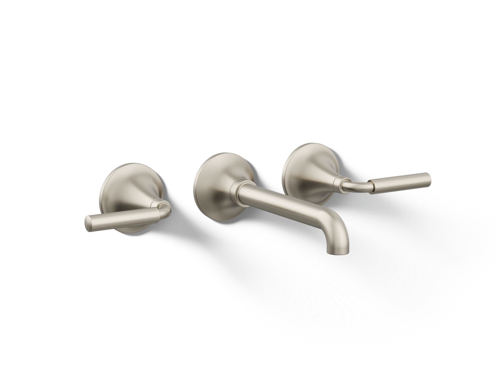 KOHLER K-T26439-4-BN Tone Wall-Mount Bathroom Sink Faucet Trim, 1.2 Gpm - Vibrant Brushed Nickel