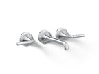 KOHLER K-T26439-4-CP Tone Wall-Mount Bathroom Sink Faucet Trim, 1.2 Gpm - Polished Chrome