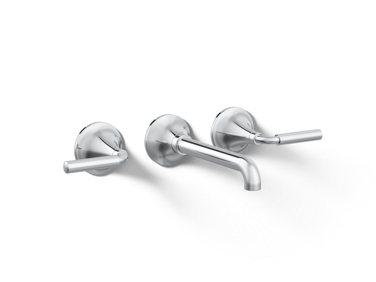 KOHLER K-T26439-4-CP Tone Wall-Mount Bathroom Sink Faucet Trim, 1.2 Gpm - Polished Chrome