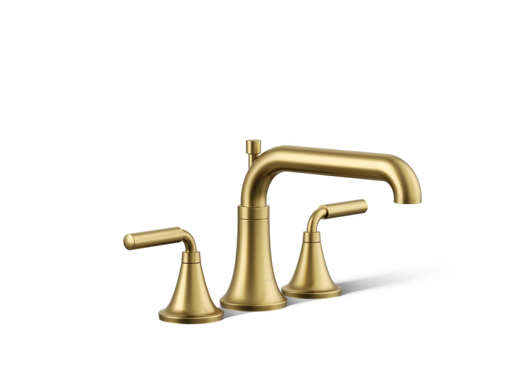KOHLER K-T26440-4-2MB Tone Deck-Mount Bath Faucet Trim With Diverter - Vibrant Brushed Moderne Brass