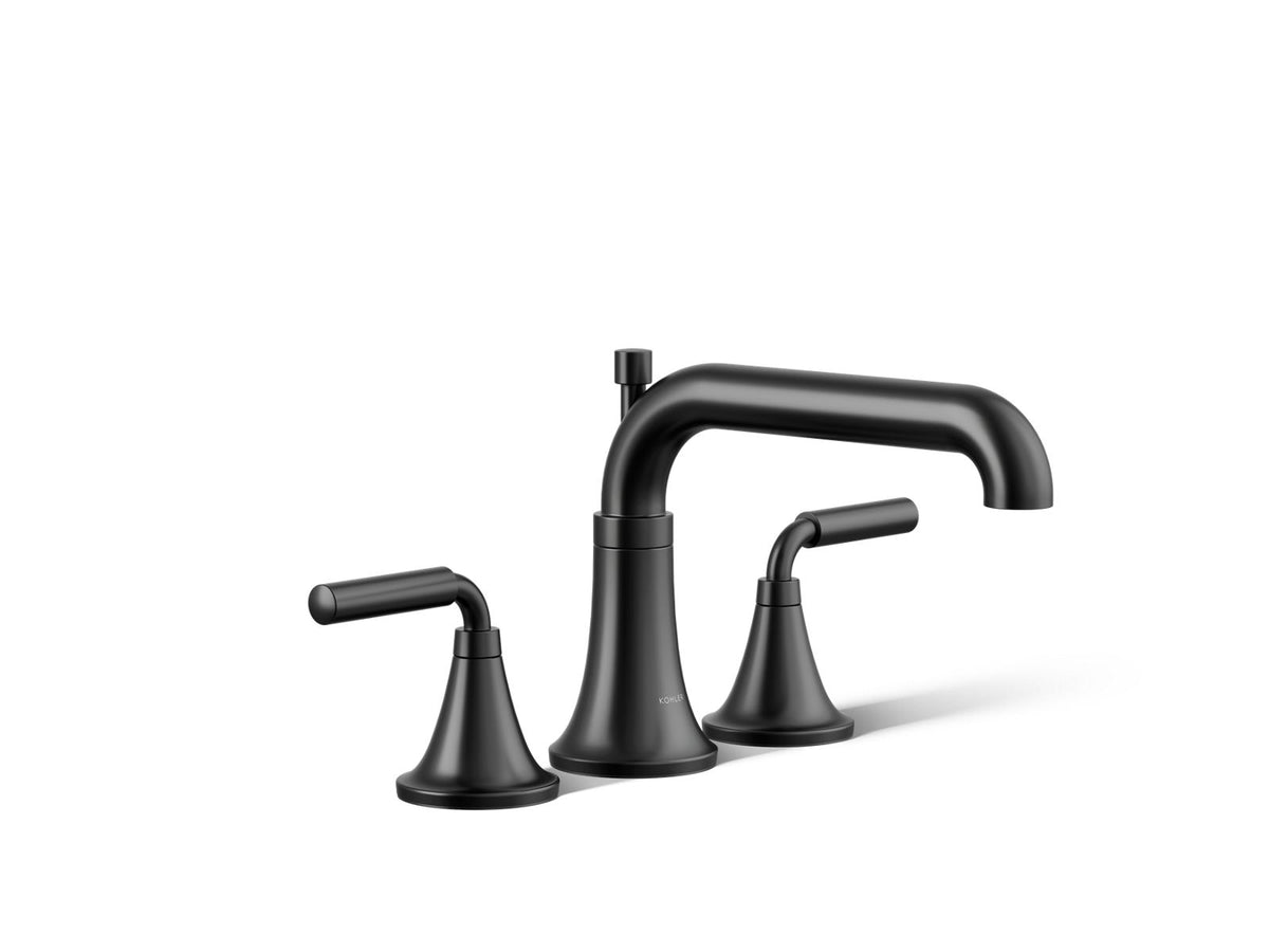 KOHLER K-T26440-4-BL Tone Deck-Mount Bath Faucet Trim With Diverter - Matte Black