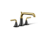 KOHLER K-T26440-4-BMB Tone Deck-Mount Bath Faucet Trim With Diverter - Matte Black With Brushed Moderne Brass