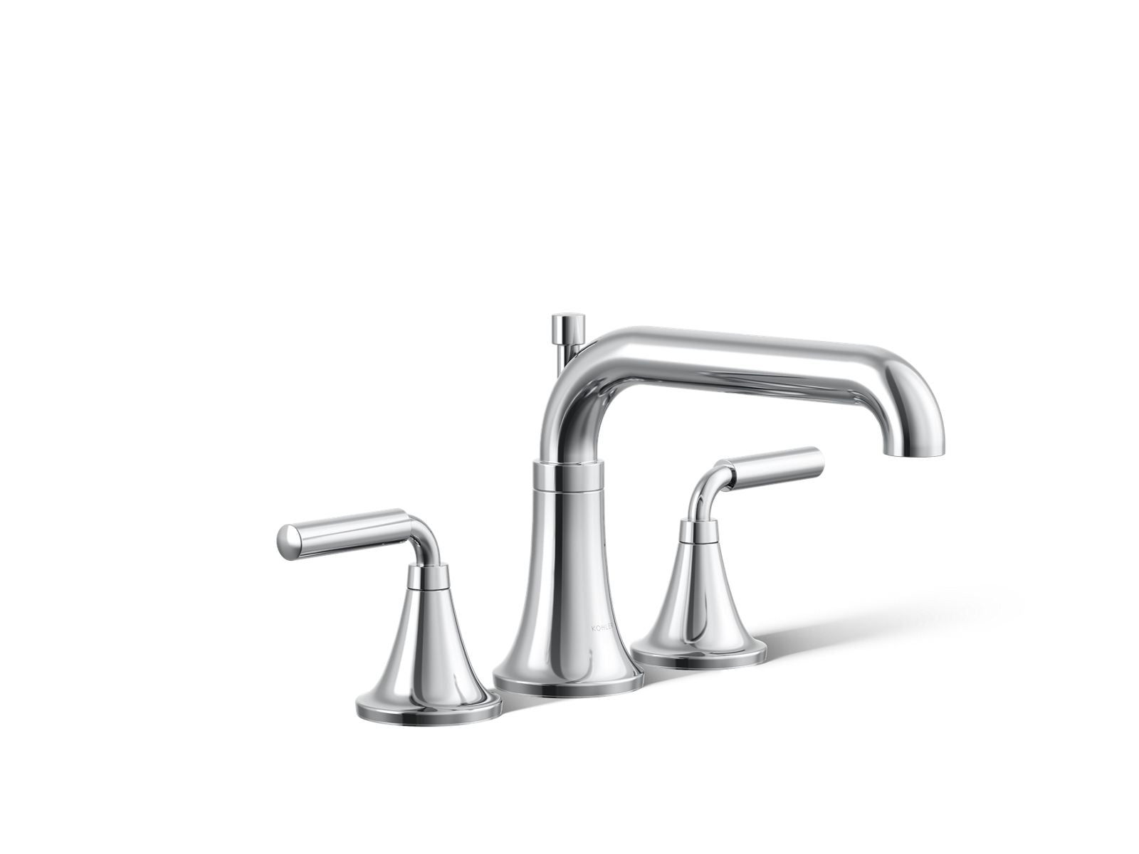 KOHLER K-T26440-4-CP Tone Deck-Mount Bath Faucet Trim With Diverter - Polished Chrome