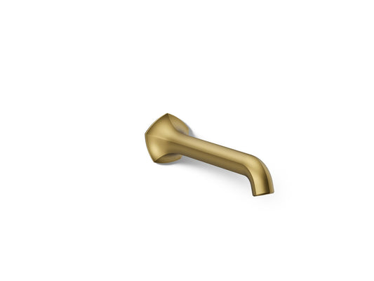 KOHLER K-T27011-ND-2MB Occasion Wall-Mount Bathroom Sink Faucet Spout With Straight Design, 1.2 Gpm In Vibrant Brushed Moderne Brass