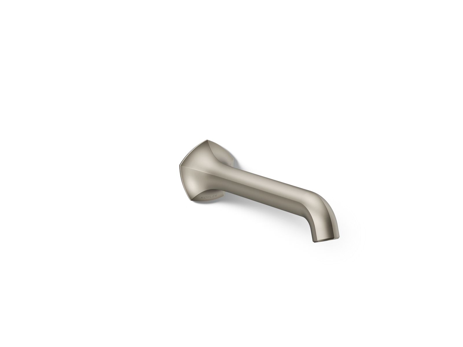 KOHLER K-T27011-ND-BN Occasion Wall-Mount Bathroom Sink Faucet Spout With Straight Design, 1.2 Gpm - Vibrant Brushed Nickel