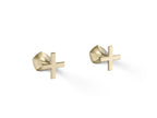 KOHLER K-T27013-3-AF Occasion Wall-Mount Bathroom Sink Faucet Cross Handle Trim, 1.2 Gpm - Vibrant French Gold