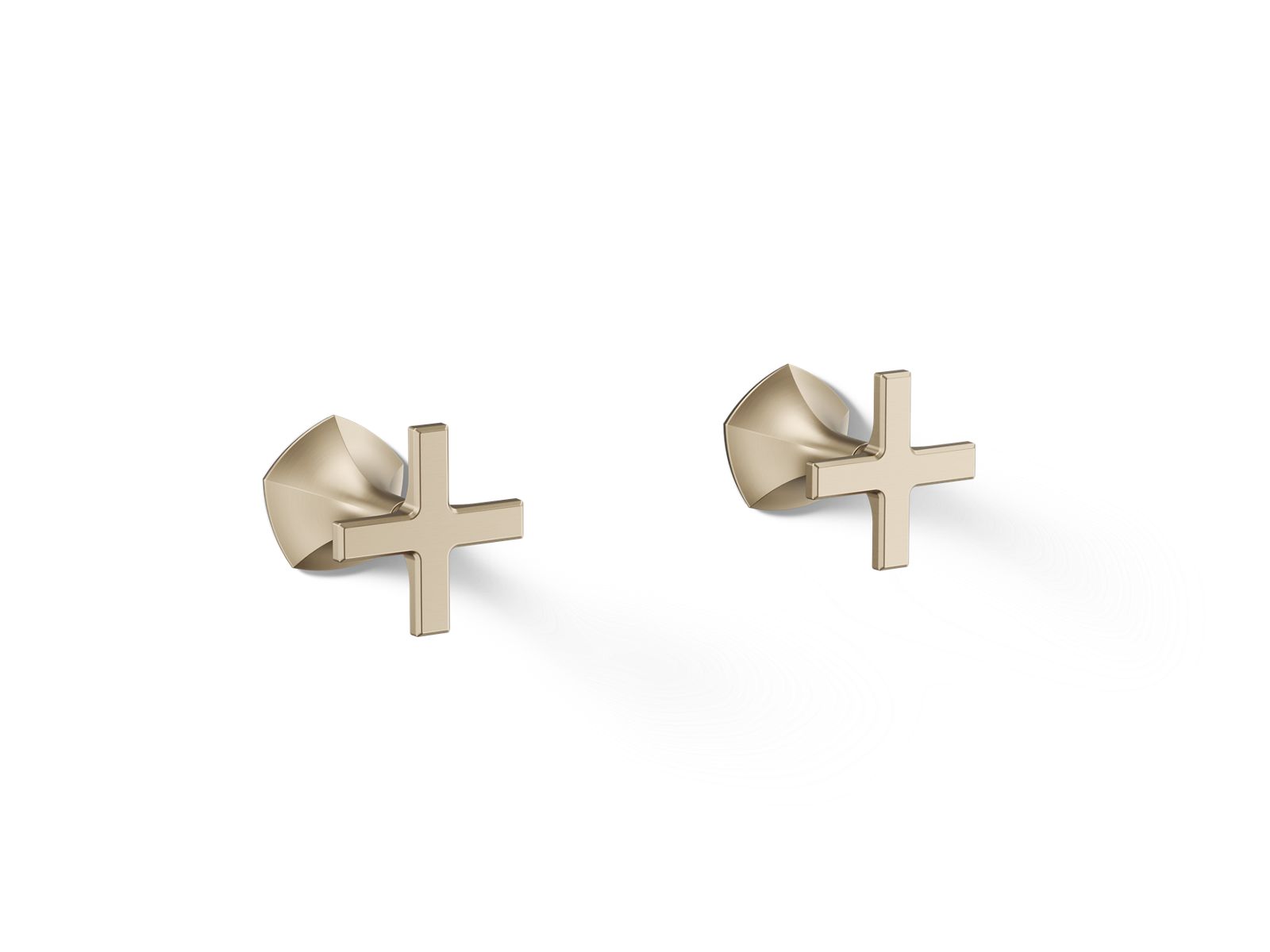 KOHLER K-T27013-3-BV Occasion Wall-Mount Bathroom Sink Faucet Cross Handle Trim, 1.2 Gpm - Vibrant Brushed Bronze