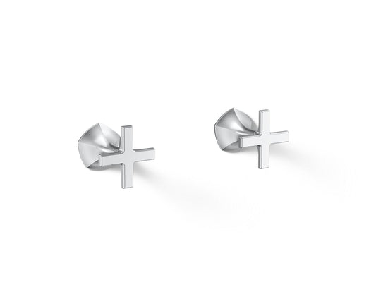 KOHLER K-T27013-3-CP Occasion Wall-mount bathroom sink faucet Cross handle trim, 1.2 gpm - Polished Chrome