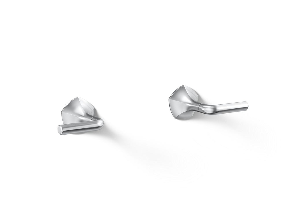 KOHLER K-T27013-4-CP Occasion Wall-Mount Bathroom Sink Faucet Lever Handle Trim, 1.2 Gpm - Polished Chrome