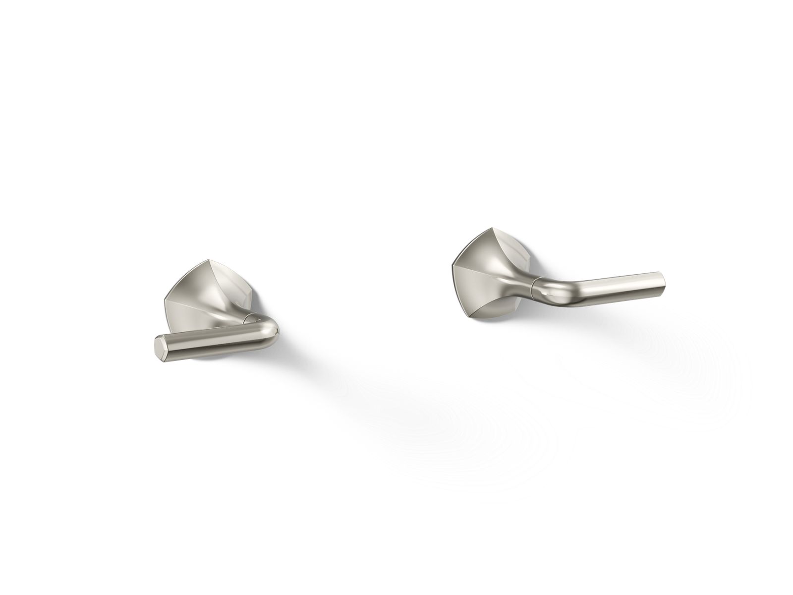 KOHLER K-T27013-4-SN Occasion Wall-Mount Bathroom Sink Faucet Lever Handle Trim, 1.2 Gpm - Vibrant Polished Nickel