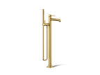 KOHLER K-T27025-4-2MB Occasion Floor-Mount Bath Filler Trim With Handshower - Vibrant Brushed Moderne Brass