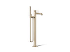 KOHLER K-T27025-4-BV Occasion Floor-Mount Bath Filler Trim With Handshower - Vibrant Brushed Bronze