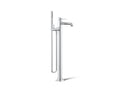 KOHLER K-T27025-4-CP Occasion Floor-Mount Bath Filler Trim With Handshower - Polished Chrome